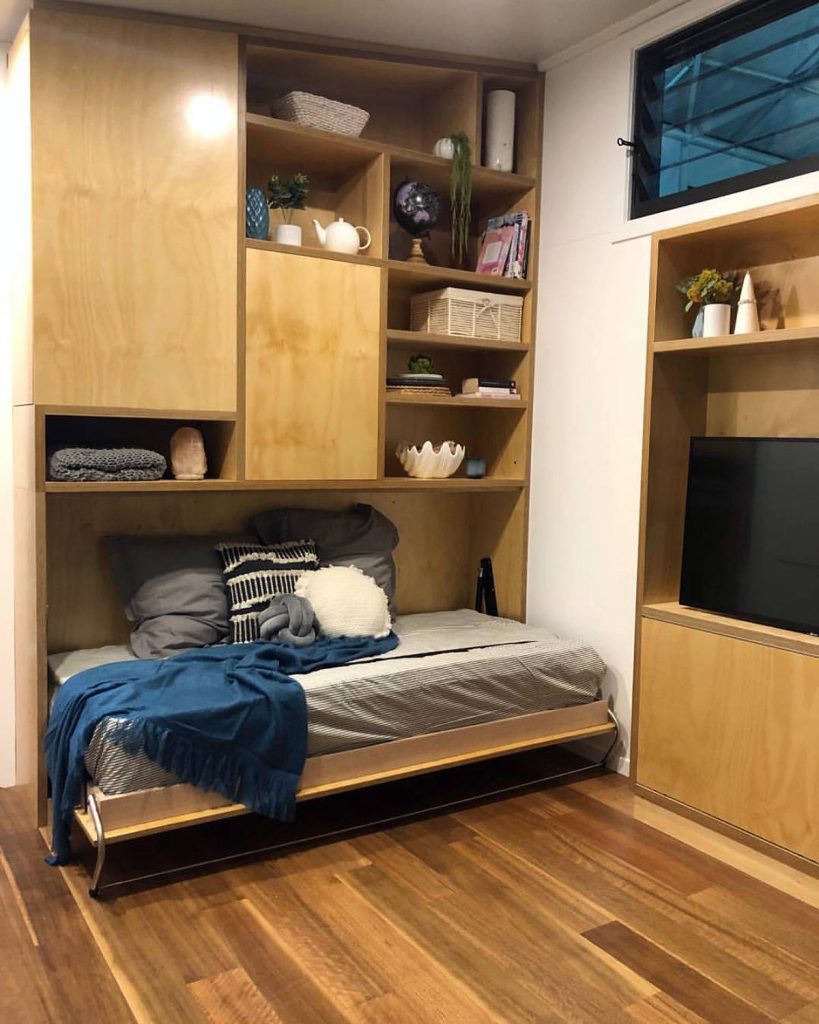 Murphy Wall Bed Couch Combo - With a Sofa in Front | GoDownsize