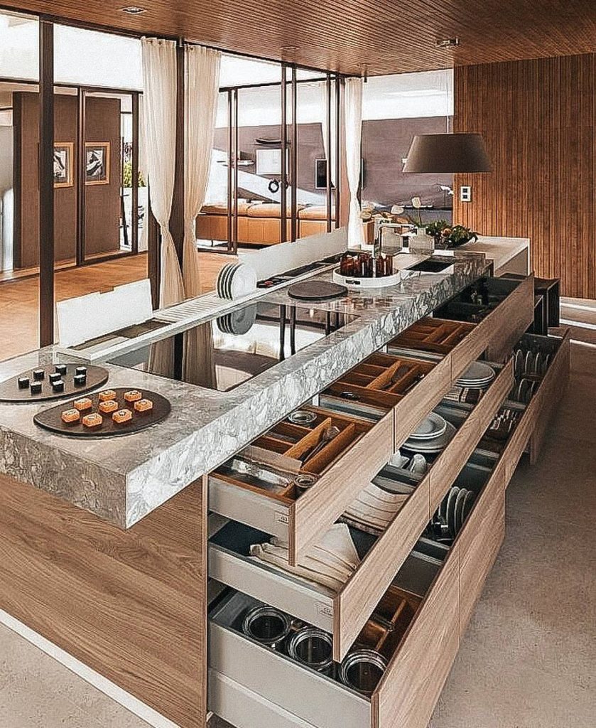 18 Kitchen Islands With TONS Of Storage (Space Optimized) | GoDownsize