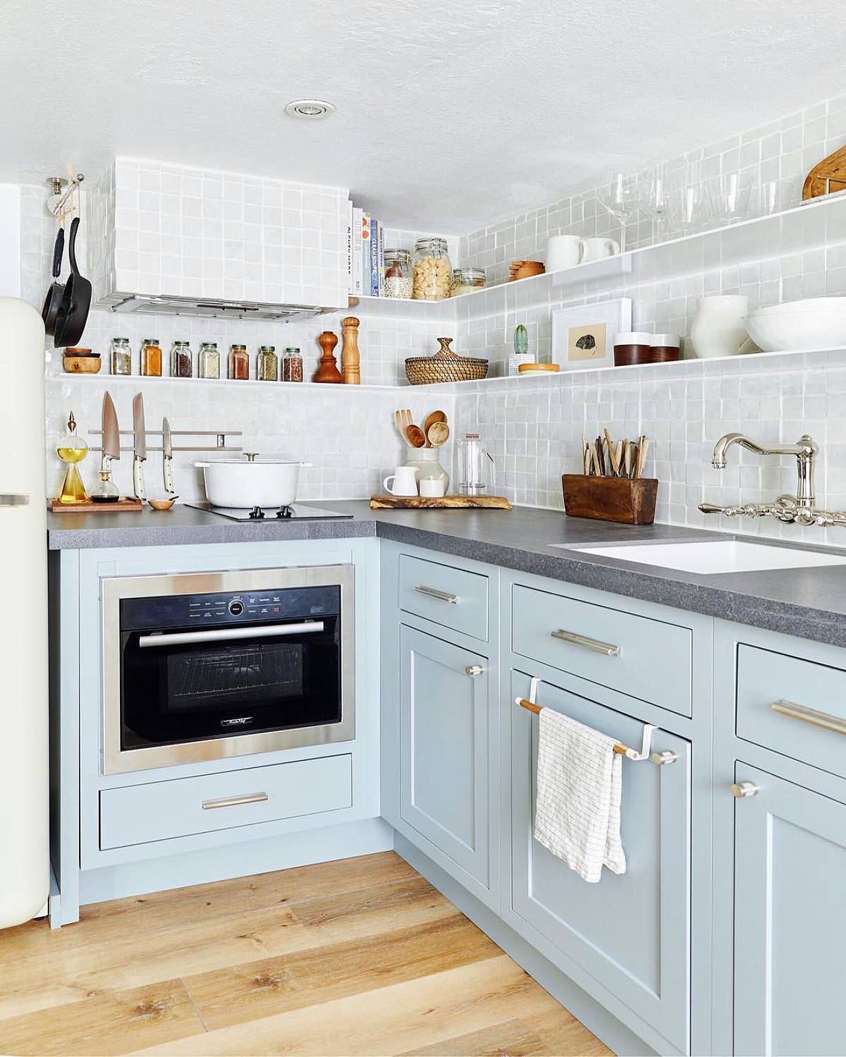L shaped floating shelves
