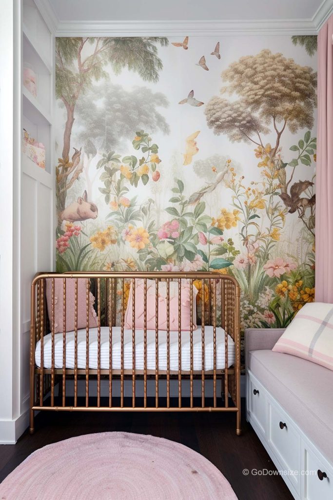 32 Gorgeous Wallpaper Ideas for Girl Nurseries | GoDownsize