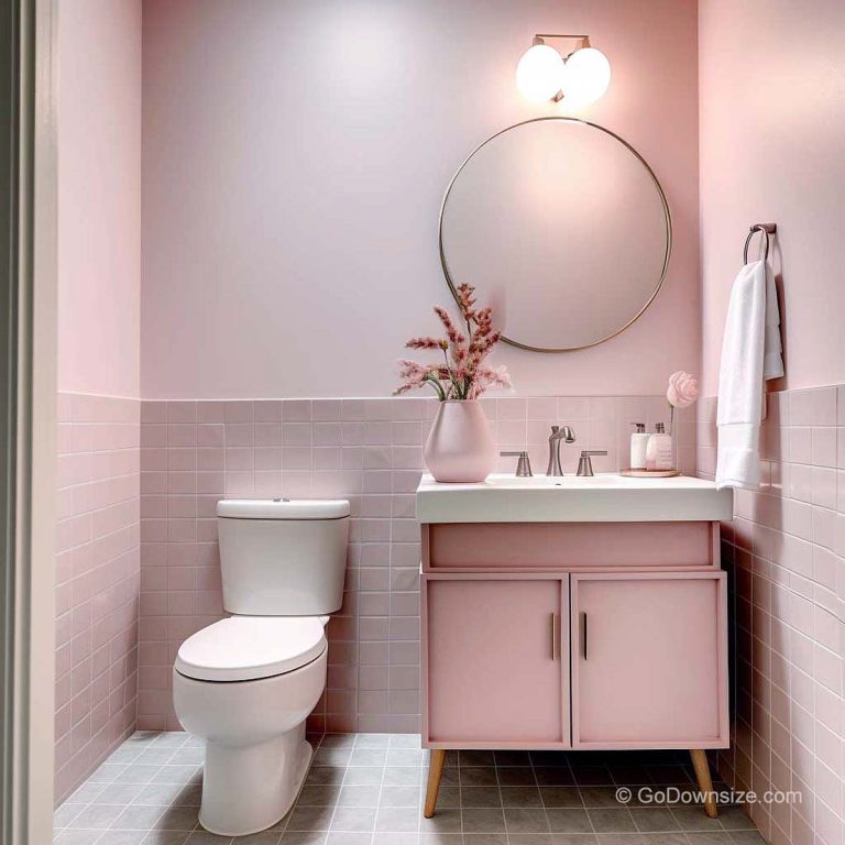 Dusty Rose Bathrooms: 23 Ideas for Small Spaces | GoDownsize