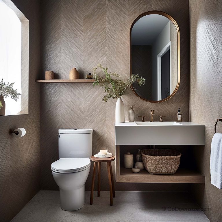 Small Bathrooms With Wallpaper: 30 Beautiful Ideas | GoDownsize