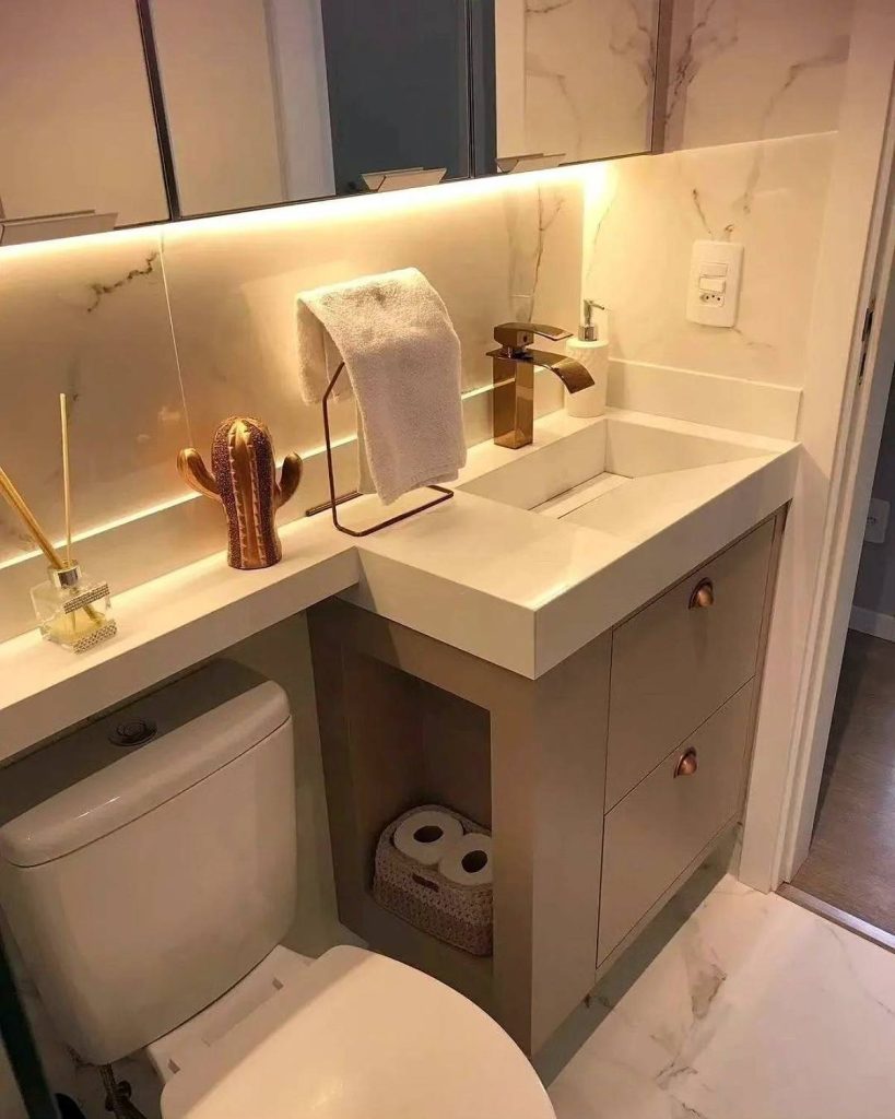 Vanities With Sink: 23 Great Ideas For Small Bathrooms | GoDownsize