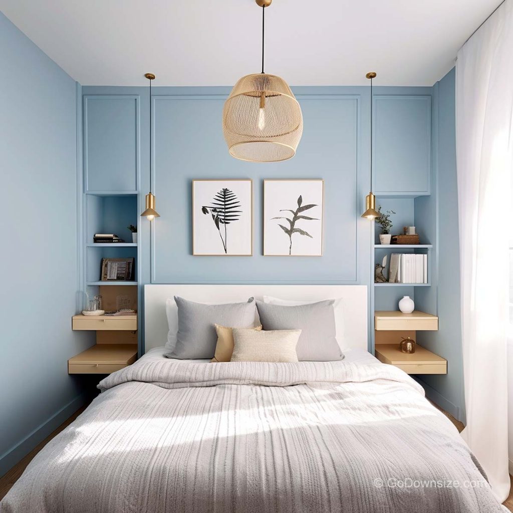 Blue Bedrooms: 20 Stylish Ideas for Small Spaces | GoDownsize