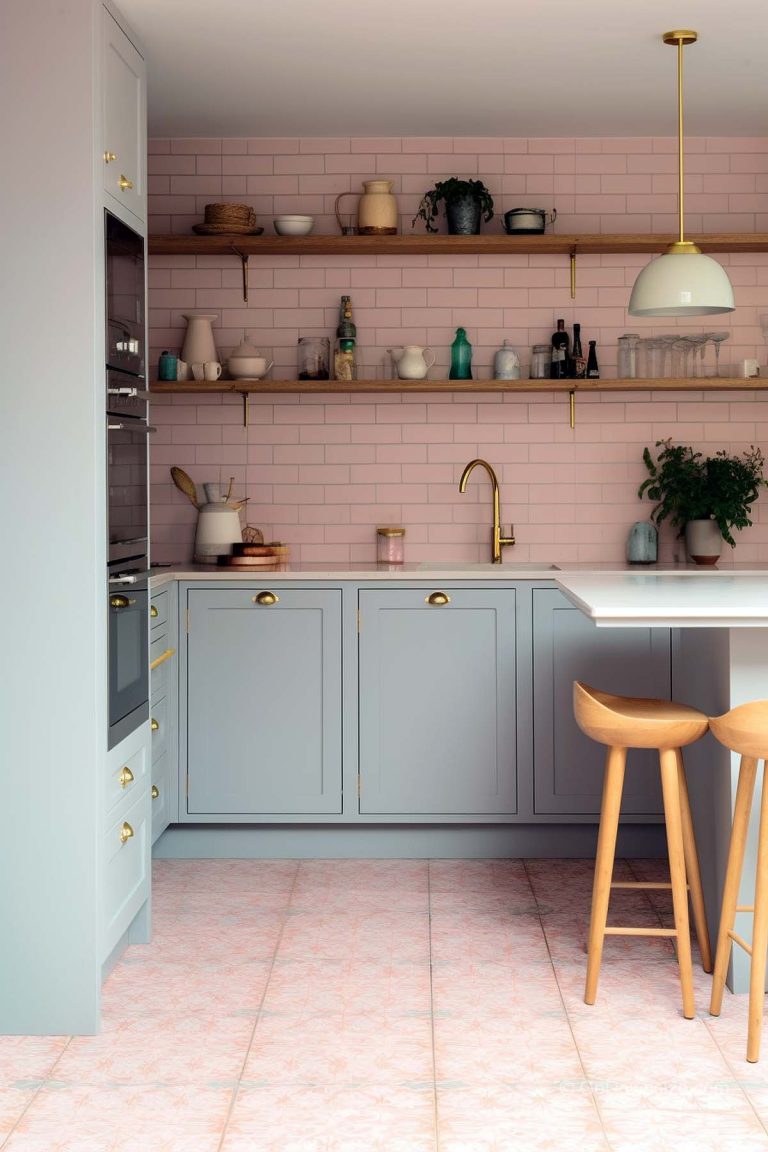 20 Dusty Rose Kitchen Designs (Small Spaces) | GoDownsize
