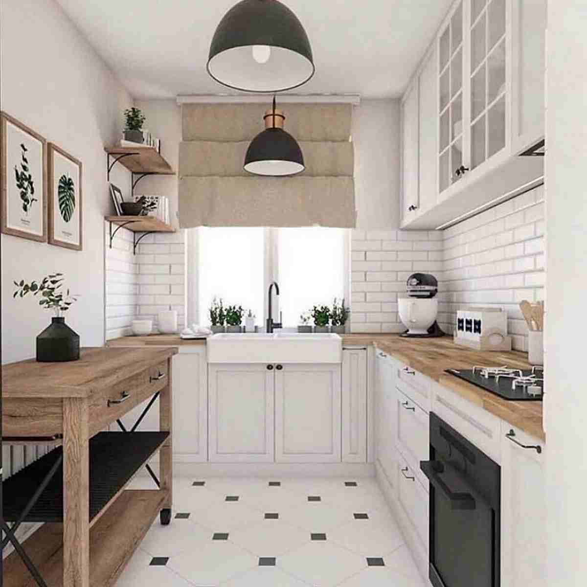 wooden kitchen countertop