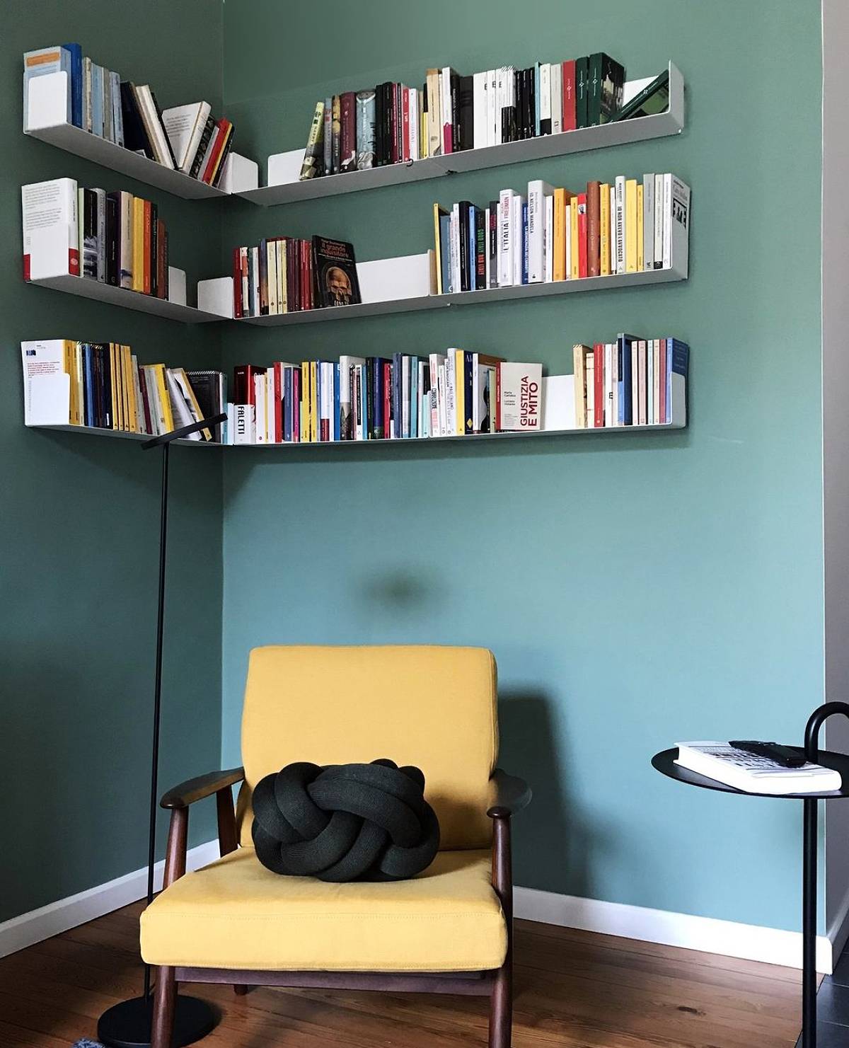L shaped floating shelves