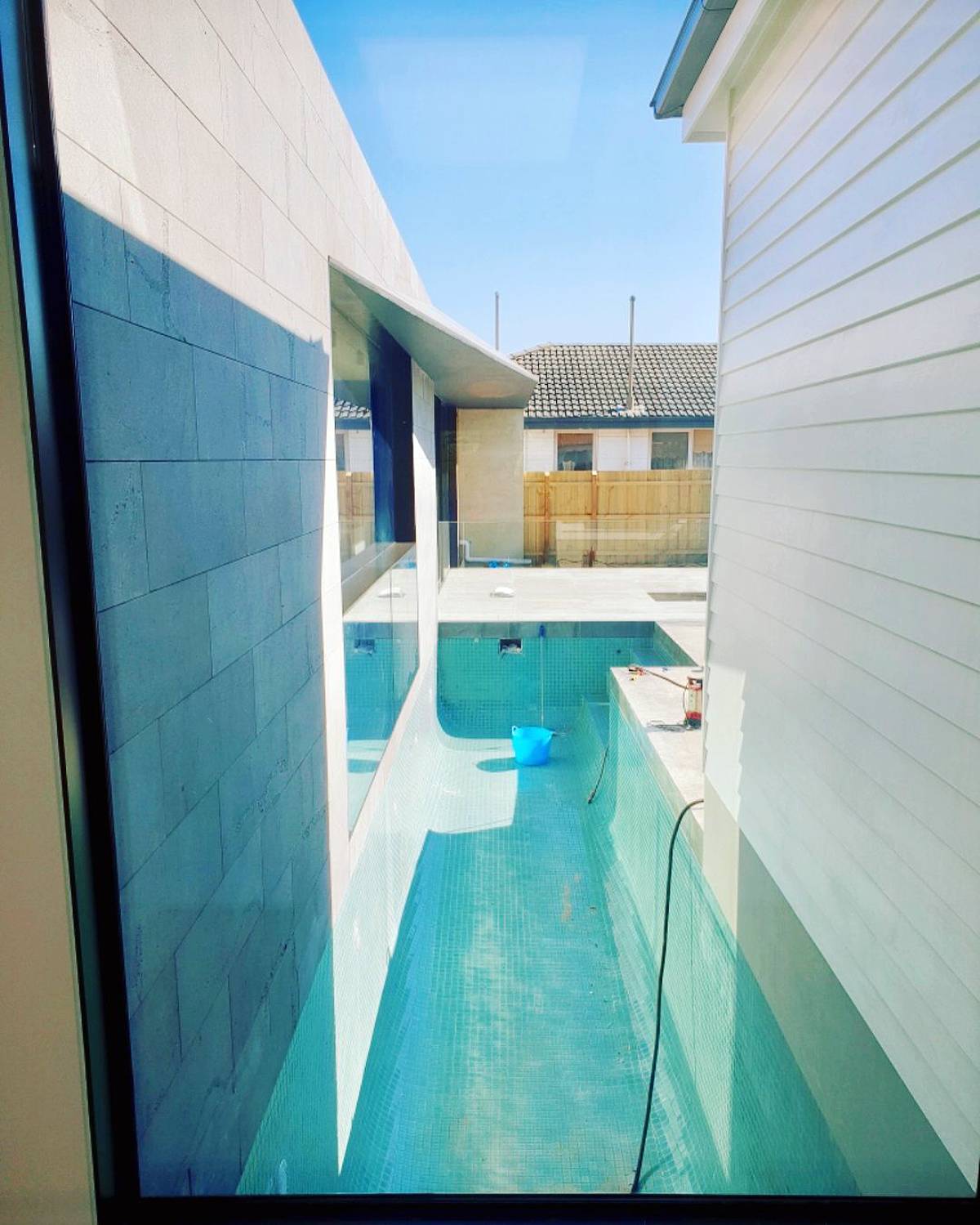 Narrow pool