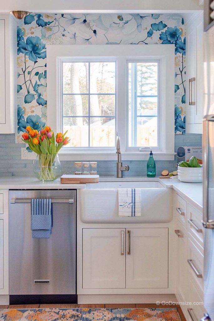 Wallpaper For Small Kitchens: 27 Beautiful Ideas | GoDownsize