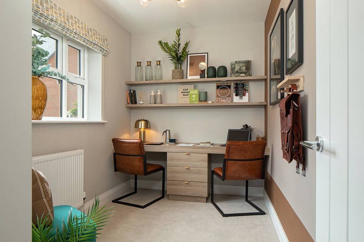 Home Office Ideas With Two Desks (Small Spaces) | GoDownsize