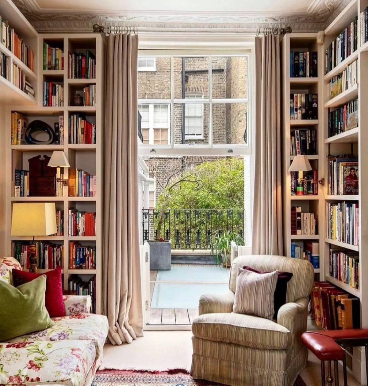 floor to ceiling corner bookshelves