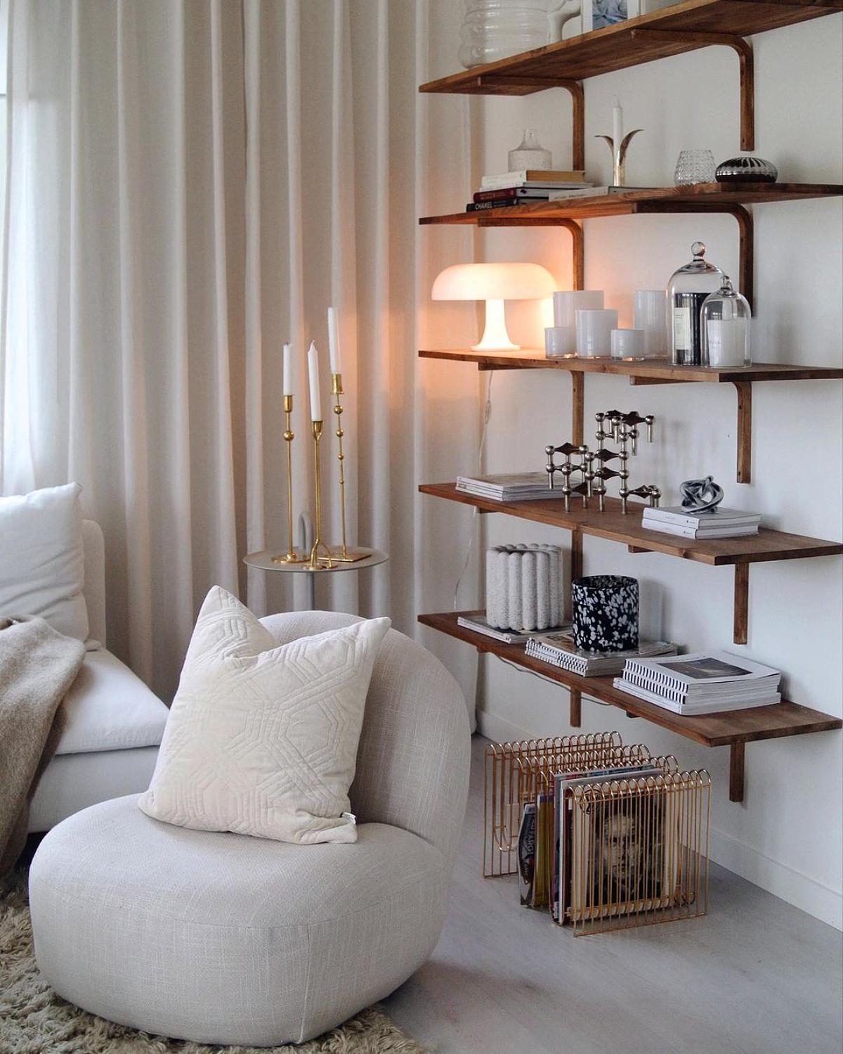 minimalist bookshelves