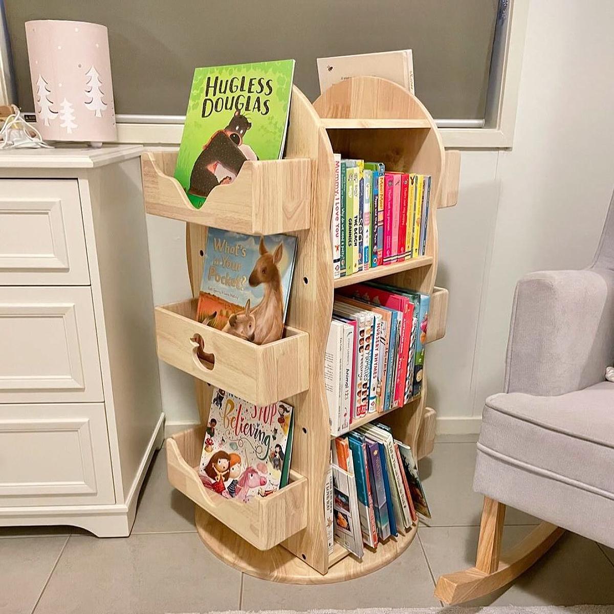 rotating bookshelves