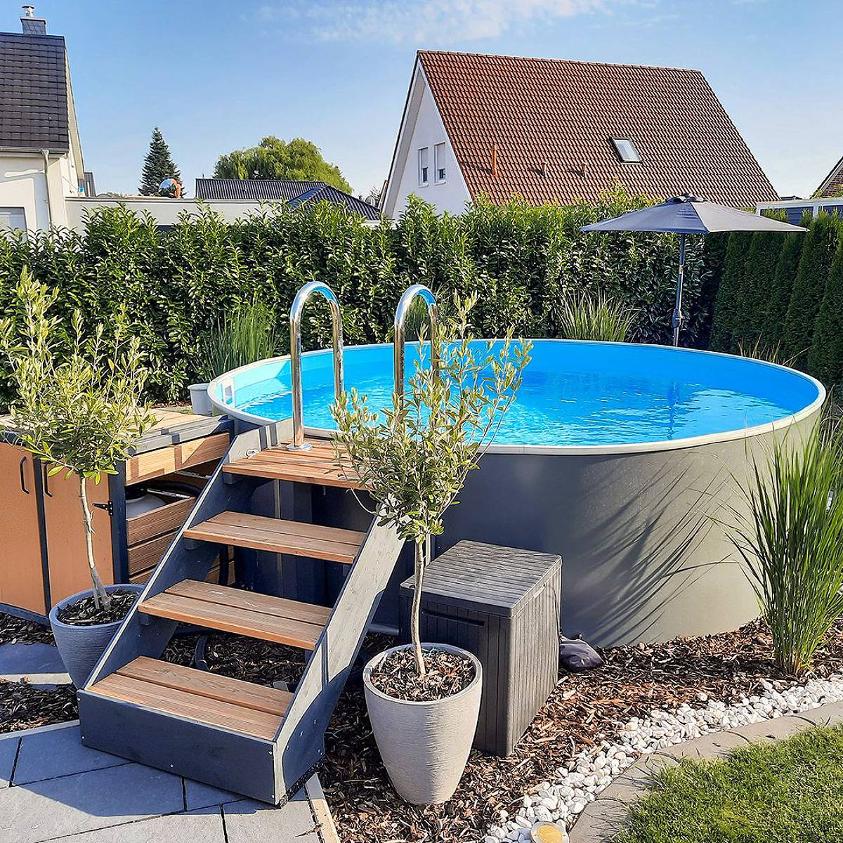round above-ground pool