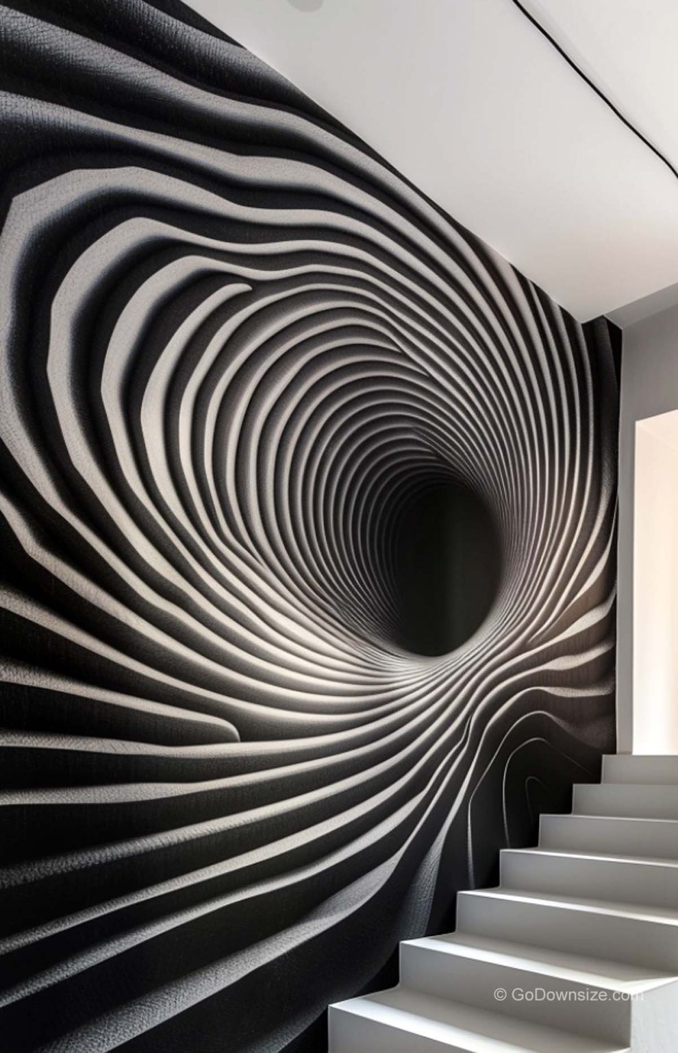 Wallpaper For Staircase Walls: 25 Beautiful Ideas | GoDownsize