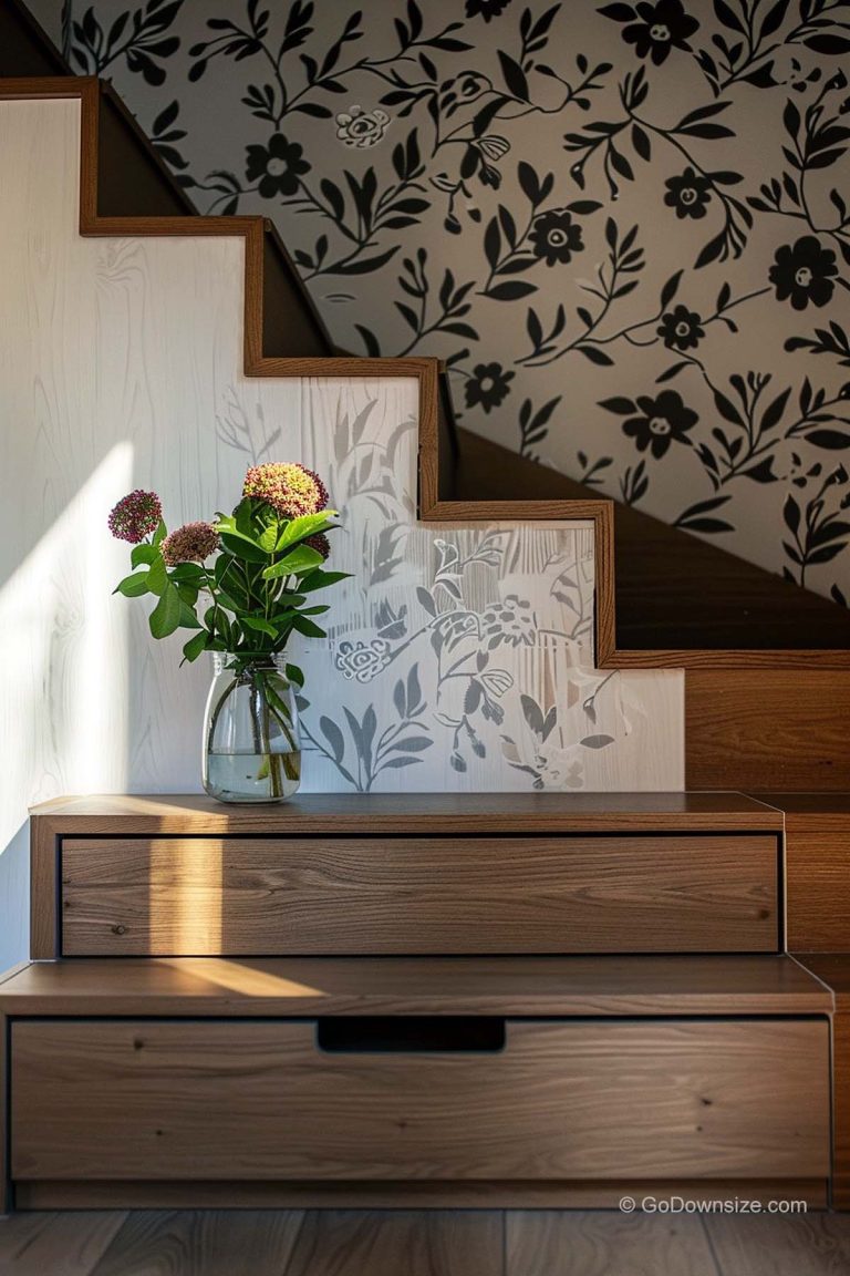 Wallpaper For Staircase Walls: 25 Beautiful Ideas | GoDownsize