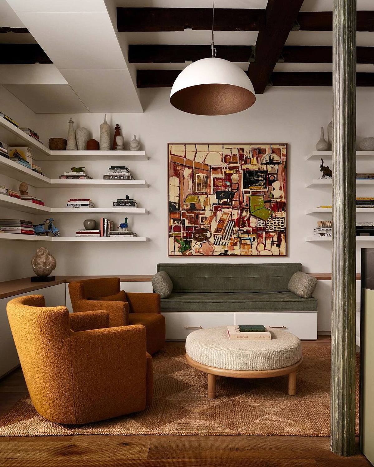 L shaped floating shelves