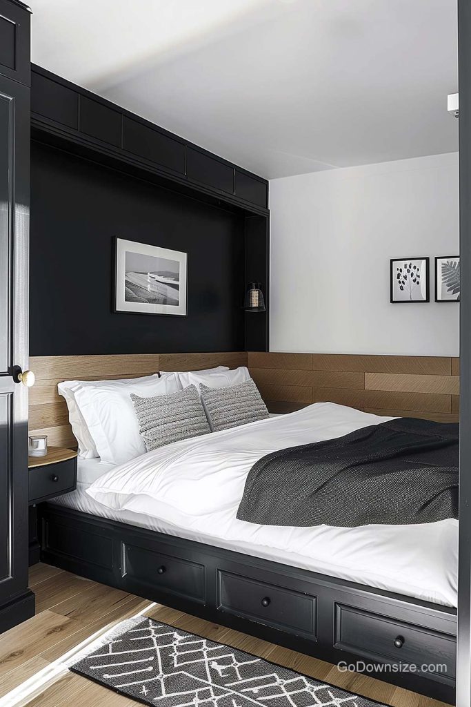 Black Bedrooms: 31 Stylish Ideas For Small Spaces | GoDownsize