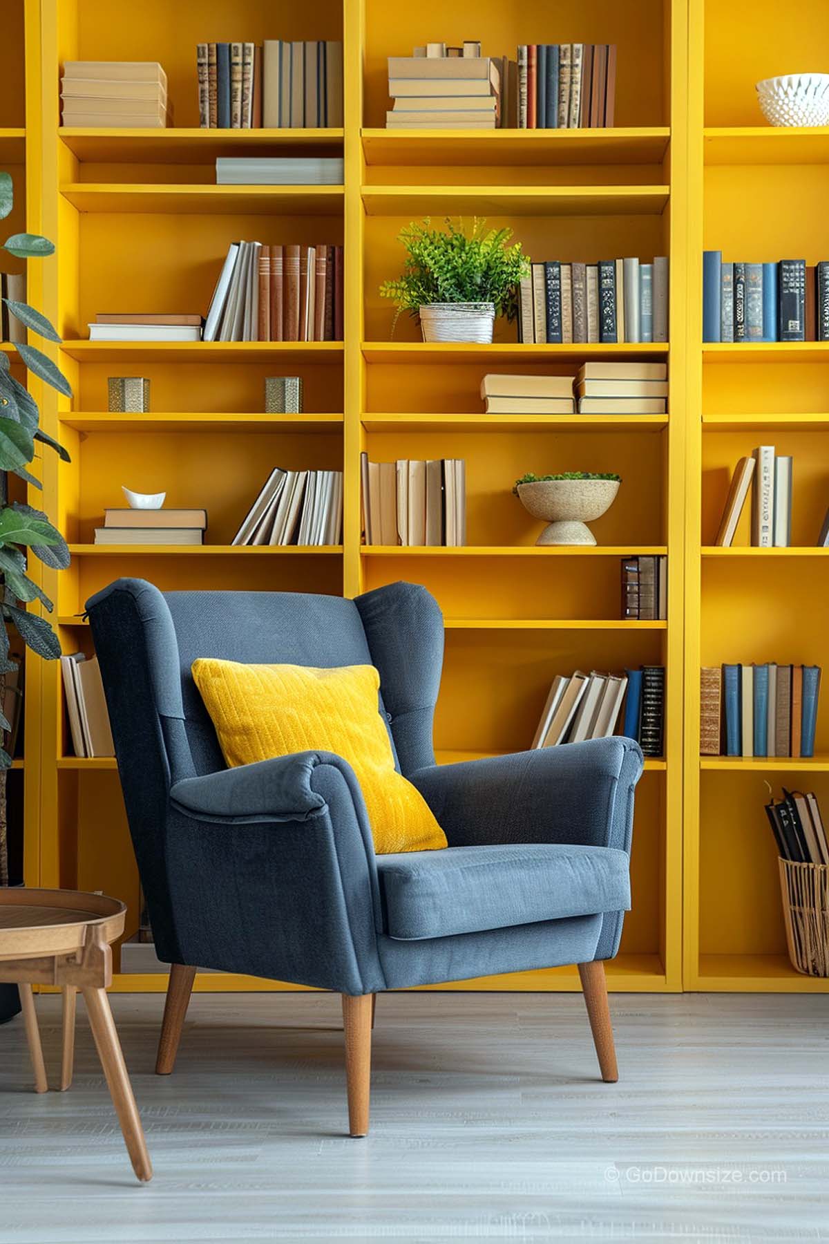 floor to ceiling bookshelves