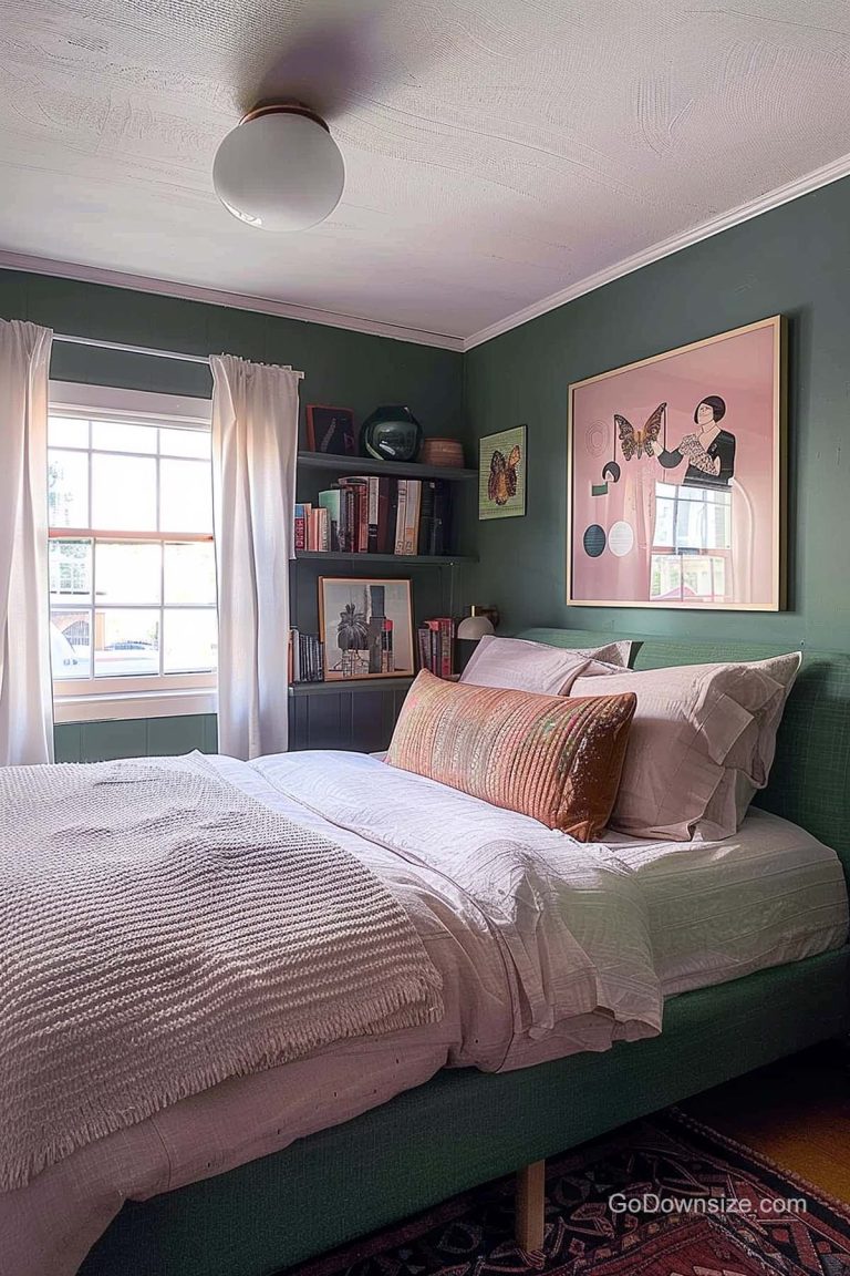Dark Green Bedrooms: 31 Stylish Ideas For Small Spaces | GoDownsize