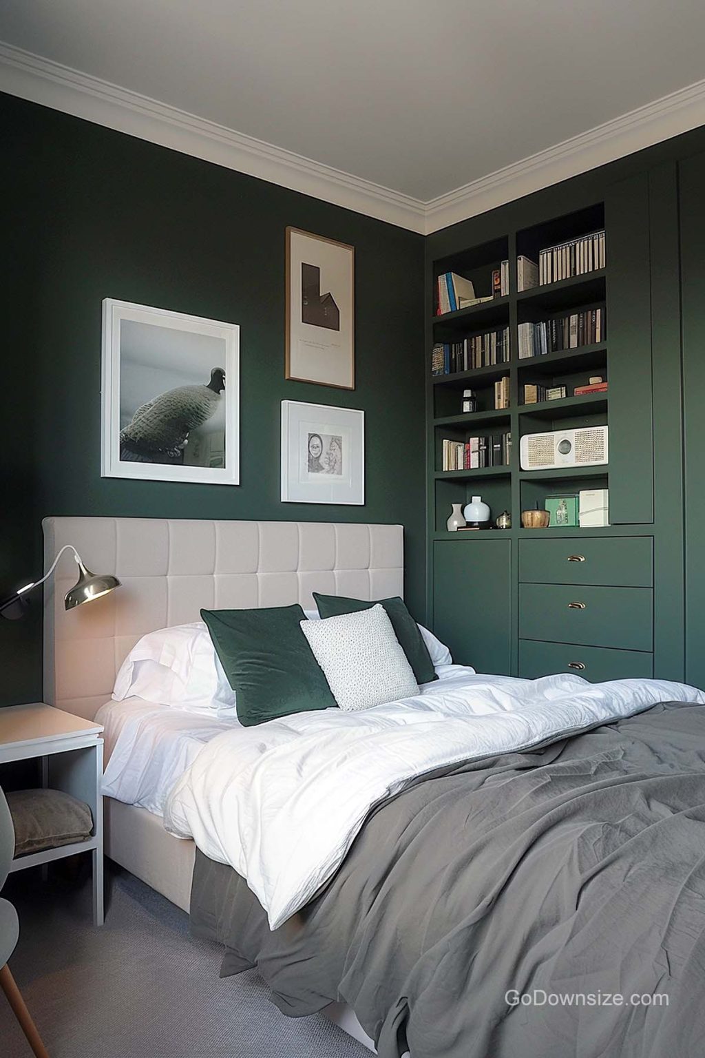 Dark Green Bedrooms: 31 Stylish Ideas For Small Spaces | GoDownsize