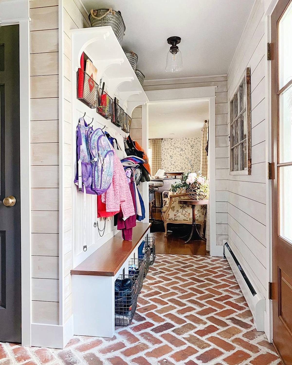 herringbone pattern floor