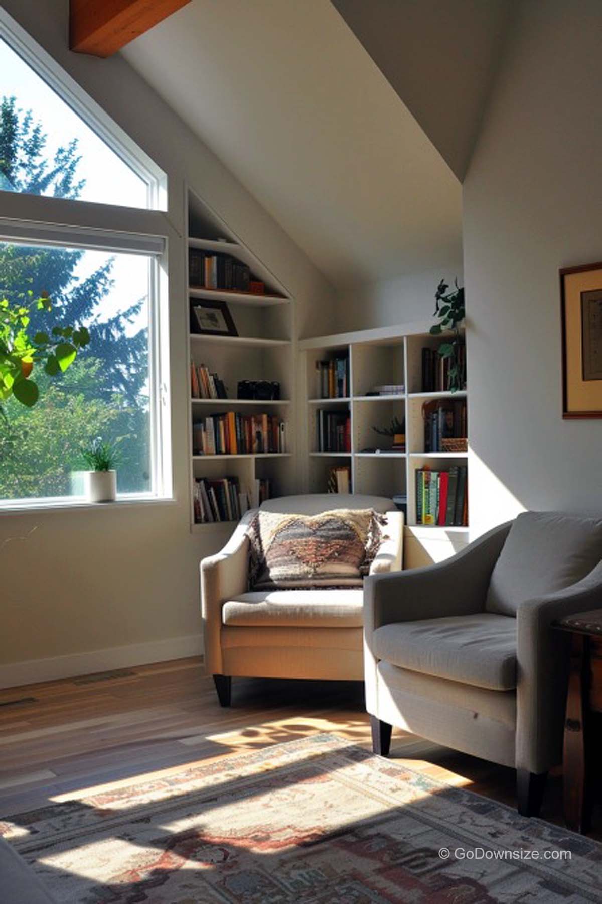reading nook beside the window
