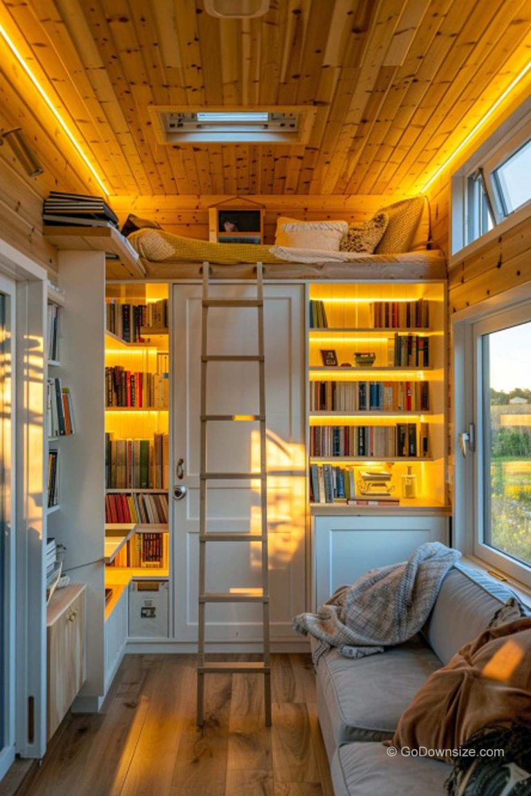 27 Bookshelves With Lights That Look Amazing | GoDownsize