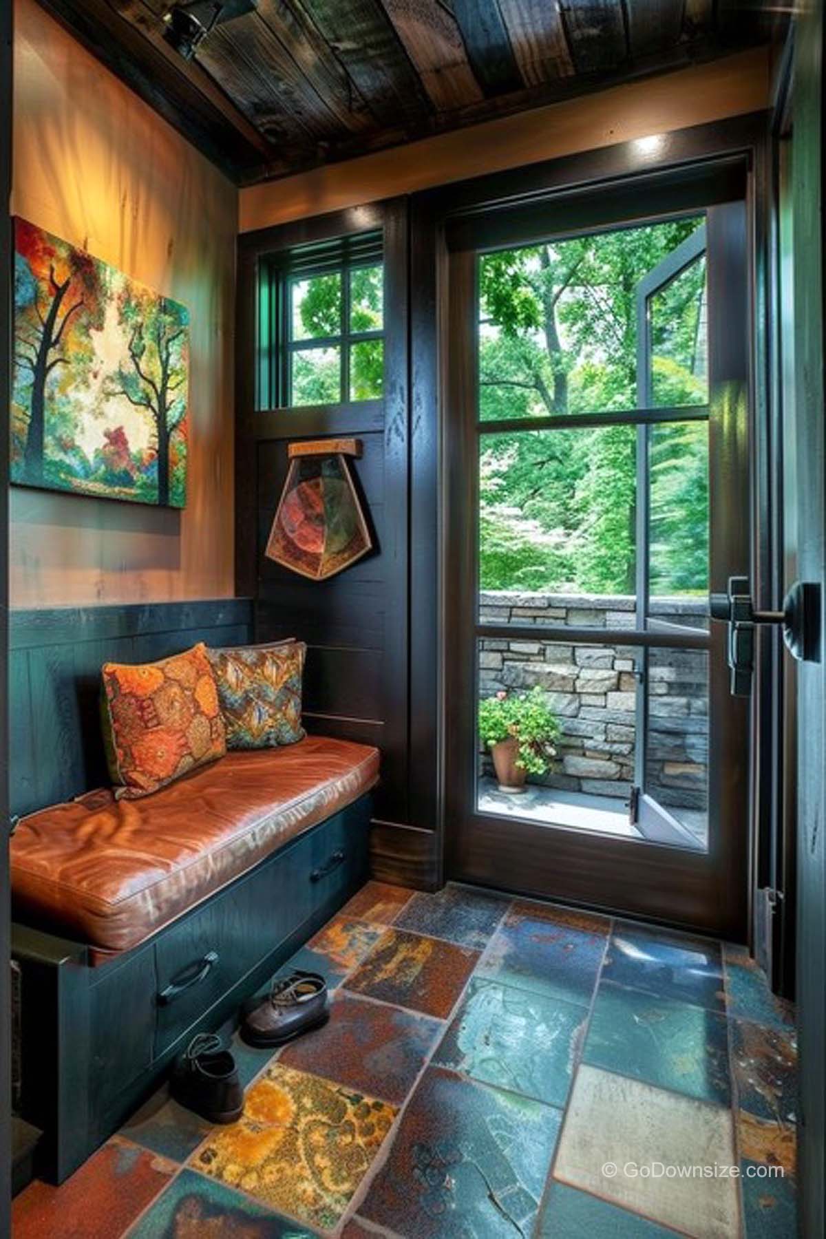 vintage look hallway
