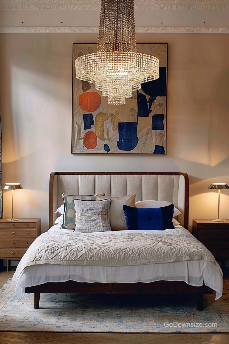 23 Bedrooms With Chandeliers That Look Amazing | GoDownsize