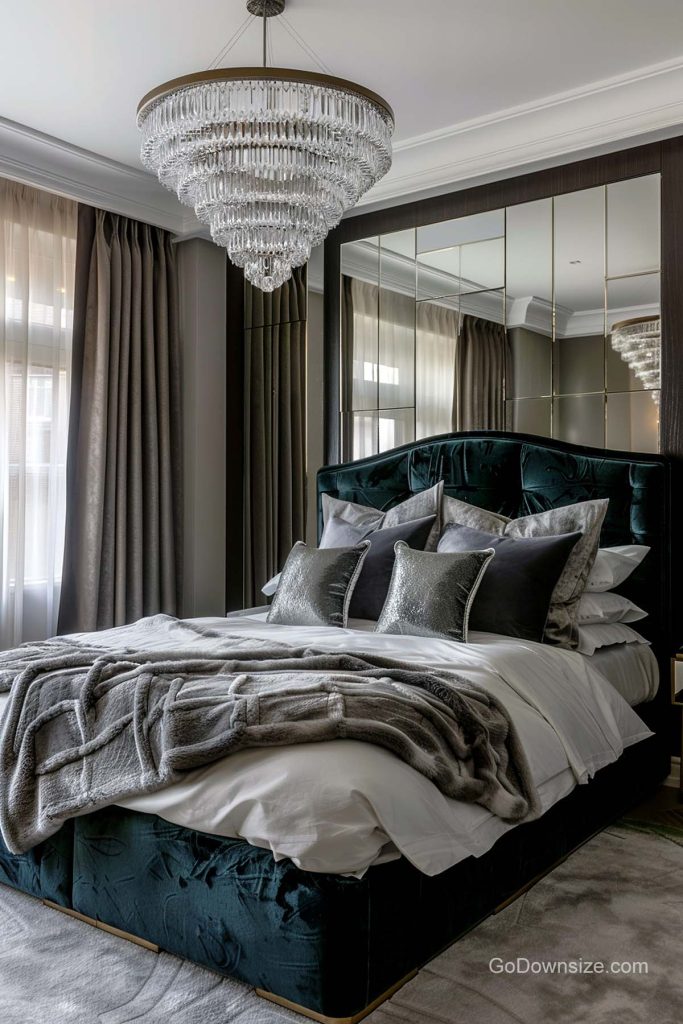 23 Bedrooms With Chandeliers That Look Amazing | GoDownsize