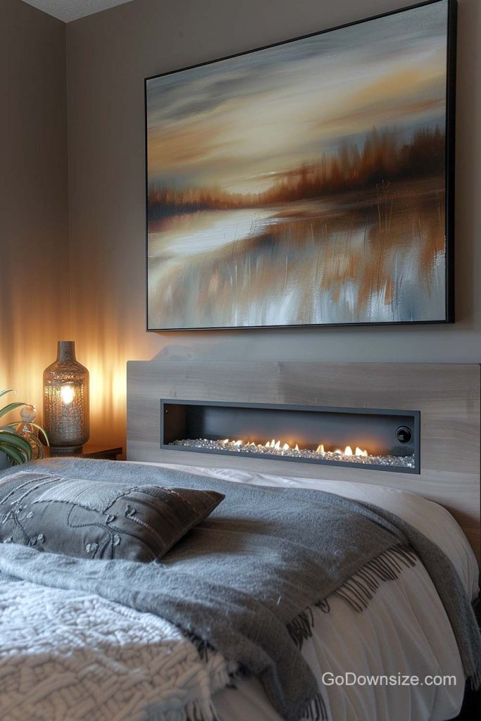 19 Bedrooms With Electric Fireplaces That Look Great | GoDownsize