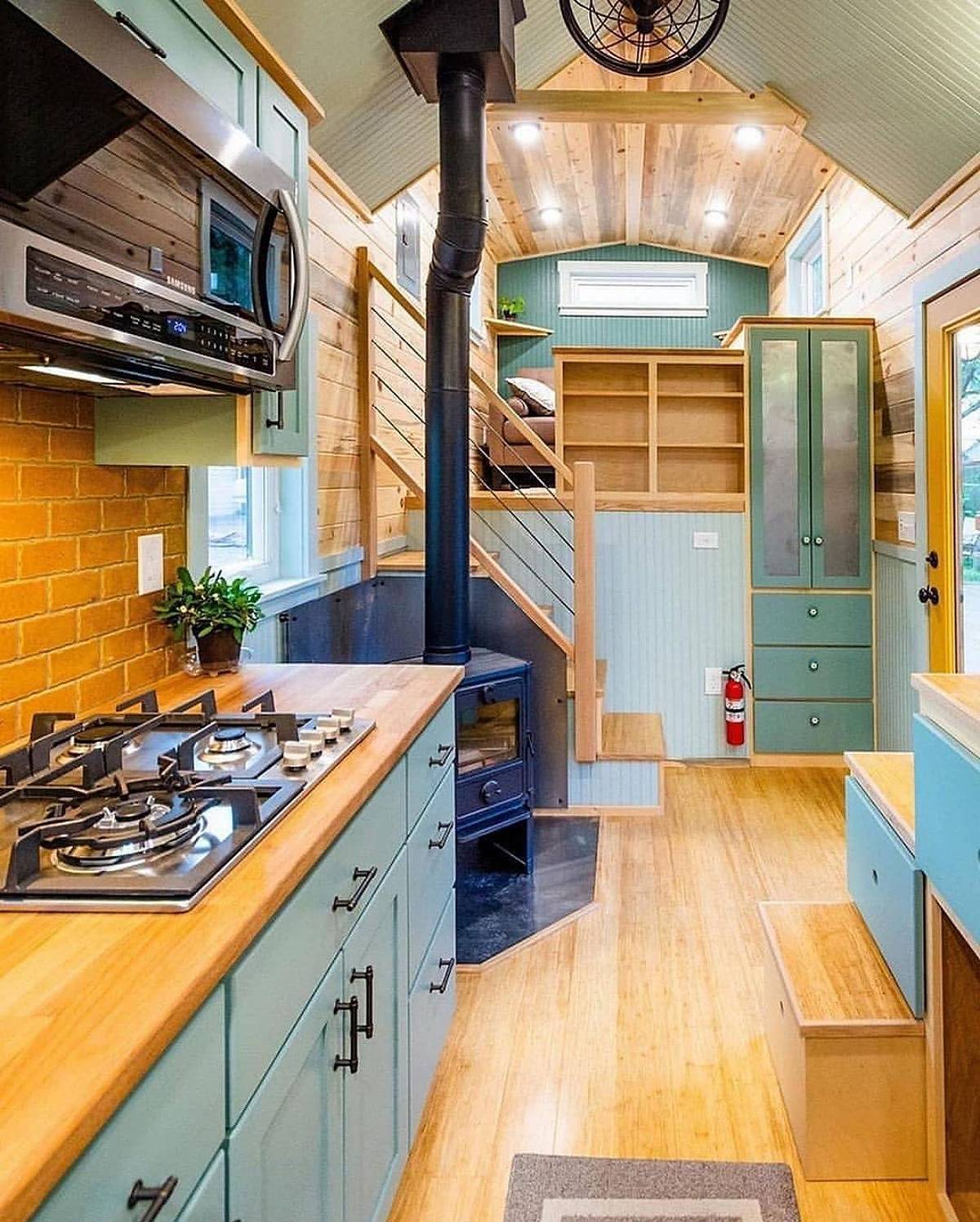 Tiny House With Fireplace